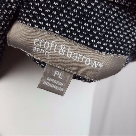 Croft & Barrow Petites Size Large LP Gray 3/4 Sleeve Lightweight Cape Jacket - Picture 8 of 8